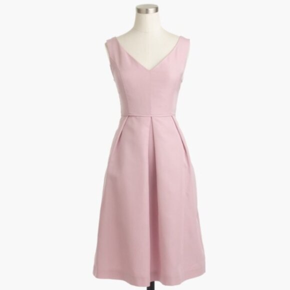 J. Crew Kami Dress in Classic Faille lavender party dress 4 - Picture 1 of 13